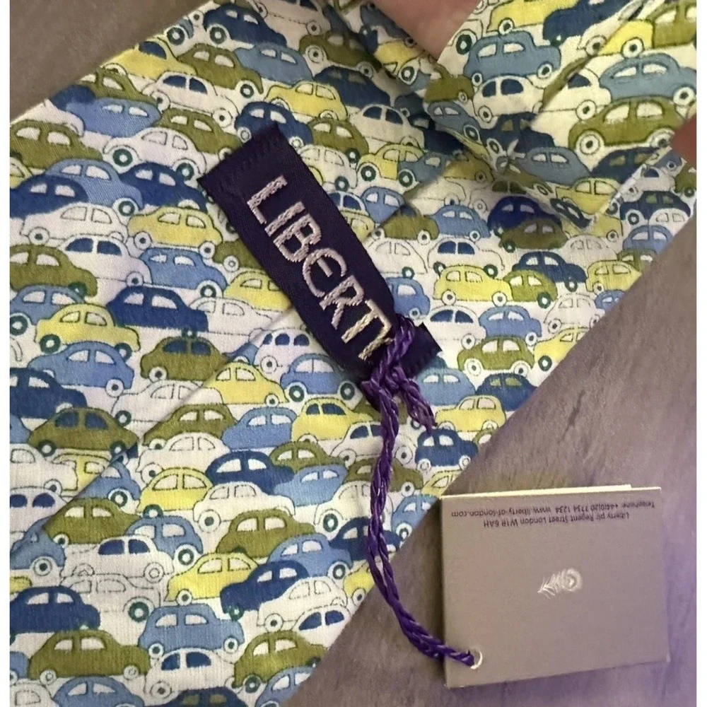 Liberty‎ of London 100% Cotton Cars Novelty Print Width 3.5 Length 56.5 New